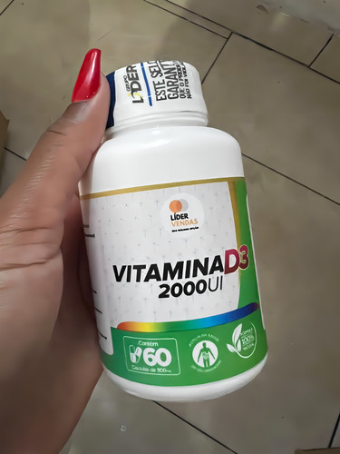 Kit de vitamina D3, 2000 UI, Vit D3, 60 cápsulas, 500 mg, con 4 botes, sabor neutro