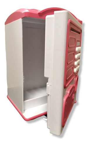 Imagen 4 de 5 de Mini Cajero Automático Alcancía De Juguete Atm Bj108 Rosa