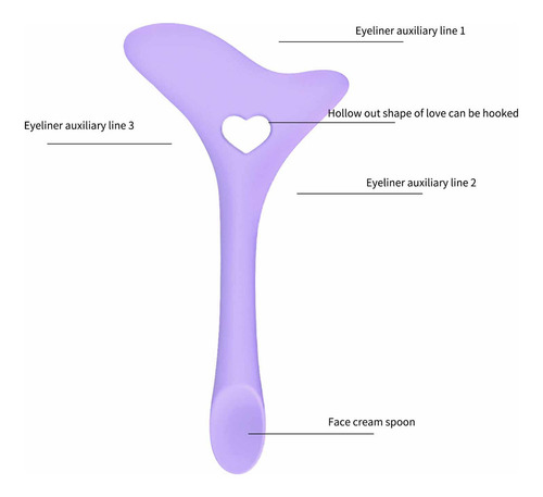 Delineador De Ojos De Silicona Y Lápiz Labial X For Facilit