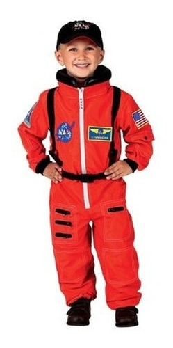 Traje De Astronauta Aeromax Jr Con Gorra Bordada Y Parches D