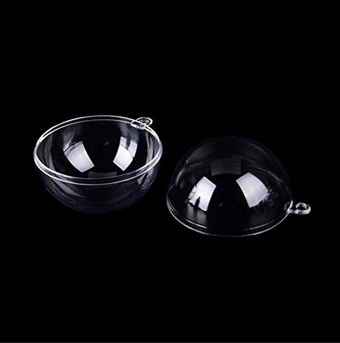 Bola Esfera 110mm Acrilico Transparente Para Rellenar 6pza