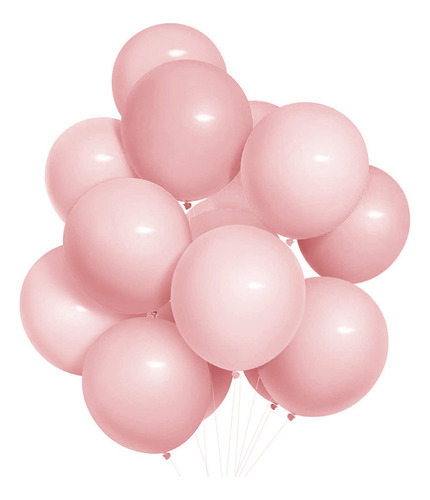 Bolsa 100 Globos Macarron Rosa Claro Salmon Fiesta Boda Arco