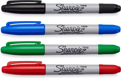 Marcadores Permanentes Sharpie Pp De Doble Punta, Finos Y Ul