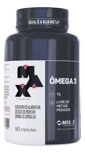 Omega 3 Fish Oil 90cp Max Titan - Unidad a $61655