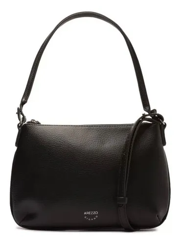 Bolsa Arezzo Tiracolo Luisa Pequena Alças A500230503 Cor Preto De...