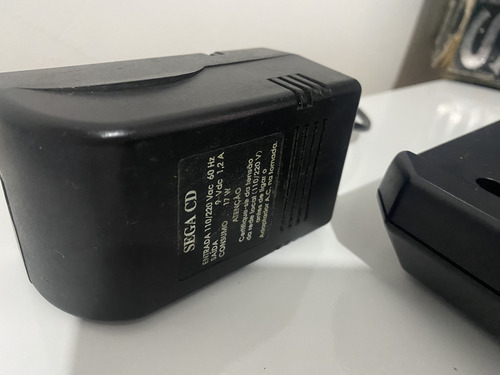 Console Sega Cd Na Caixa Completo Manual Fonte Original Vide Preto (Usado)