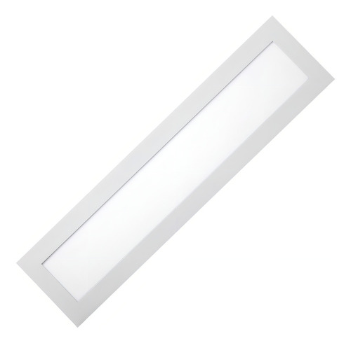 Plafon Led 24w Embutir Ultra Slim 15x60 6000k 60x15 Estrutura Branco