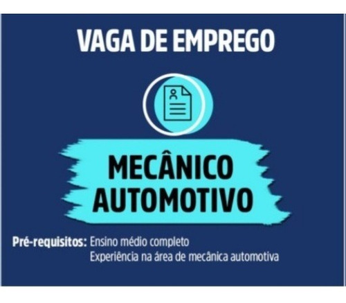 Imagem 1 de 1 de Vaga Para Mecânico
