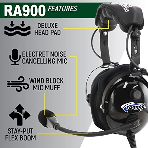 Auriculares Robustos Para Volar Con Instructor De Aviación G