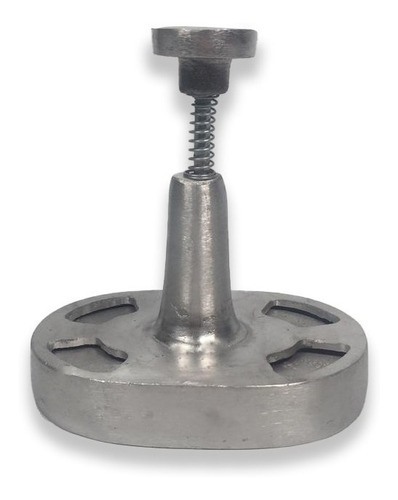 Molde Hamburguesa Paty Patinesa Fundicion De Aluminio 16 Cm Color Gris