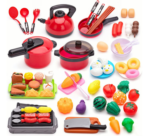 Juguete Utensilios De Cocina Infantil Regalo De Niños 73 Pcs