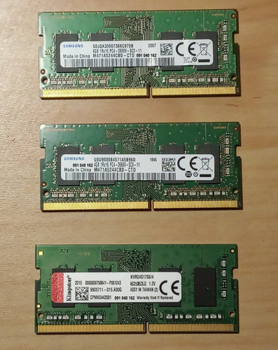 Memorias Ram Ddr4 4gb Para Notebooks