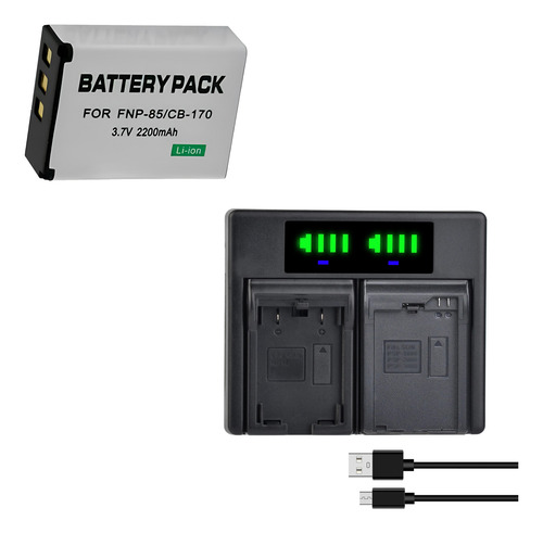 Kit 1x1 Np-85 Para Fujifilm Sl240 Sl260 Sl280 Sl300 Sl1000