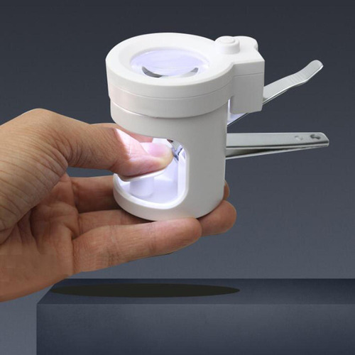 Cortaúñas Profesional Con Lupa Con Luz/regalo Para