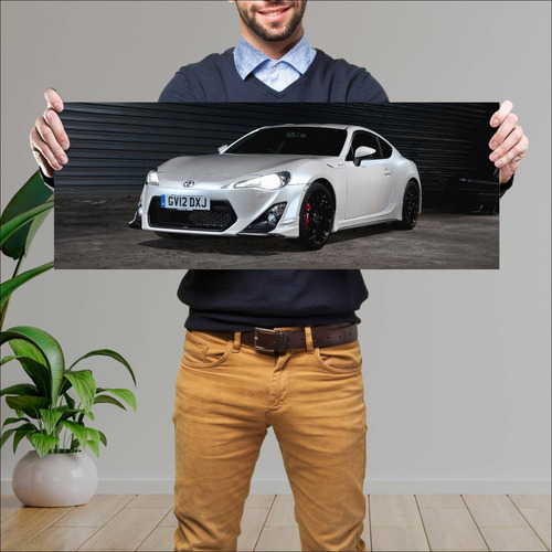 Cuadro 30x80cm Auto 2013 Trd Toyota Gt 86 Uk 110 57