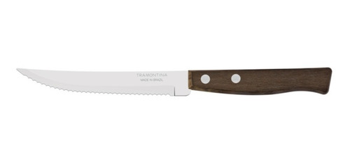 2 Cuchillo Asado Tramontina Tradicional Sierra Mango Madera