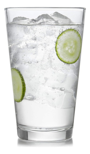 Juego De 4 Vasos De Vidrio Preston De Libbey 473 Ml