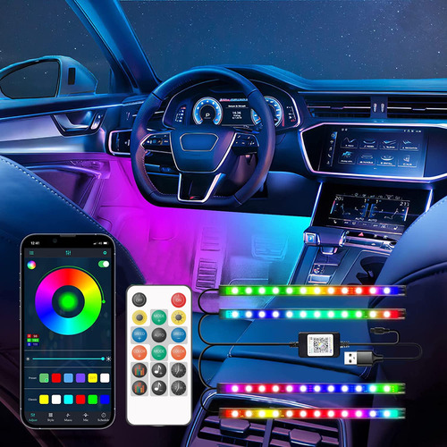 Luces De Coche Interior, Luces Led De Coche Con El Modo Diy