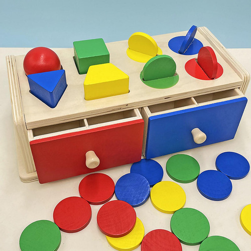Cajas De Objetos Juguete Para Bebés Educativo Con Cajones