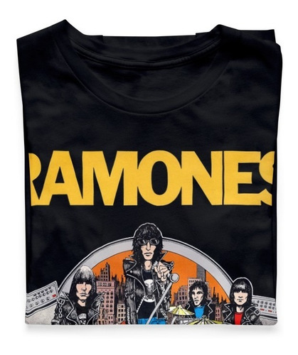 Imagem 4 de 4 de Camisa De Rock Camiseta Ramones Punk Bandas Moda Geek