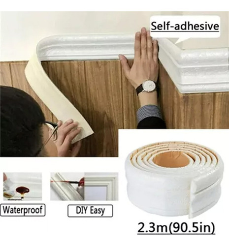 Bordes De Pared Impermeables Autoadhesivos, 3 Piezas