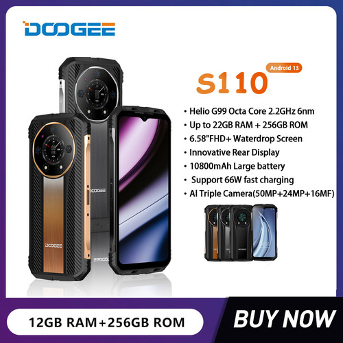 Smartphones Robustos Doogee S110 Octa Core De 12 Gb+256 Gb,