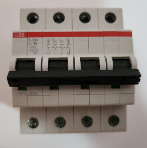 Interruptor Automatico 4p 16a Curva C 10ka 2cds254001r0164