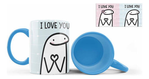 Par Taza Interior De Color, Flork, I Love You, Para Pareja