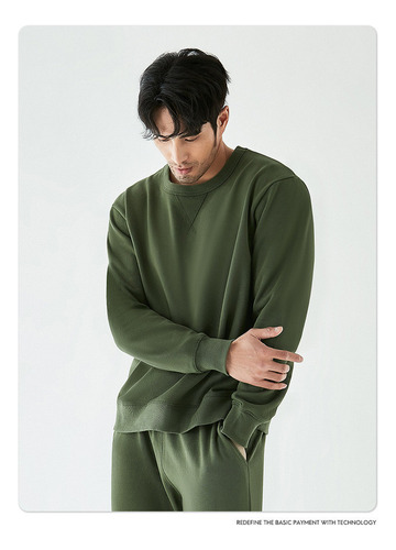 Sudadera Casual Con Cuello Redondo Para Hombre