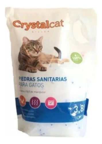 Piedras Sanitrarias Silica Crystal Cat Gato 3,8 Kg
