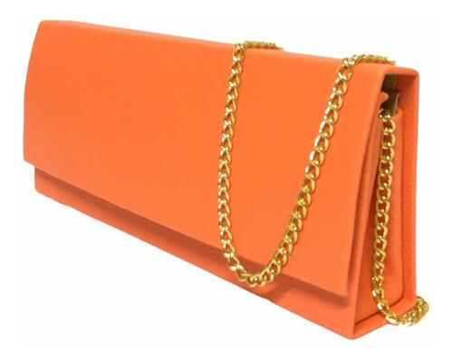 Bolsa Carteira De Mão Clutch Madrinha Casamento Formatura Cor Laranja