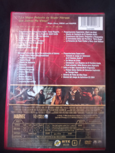 Película De Spiderman 2 (Usado)
