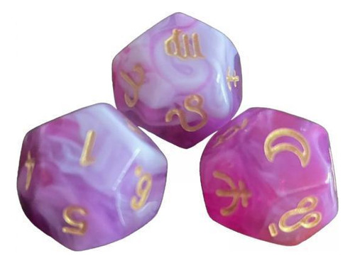 6 X 3 Dados De Astrología, Dados Poliédricos