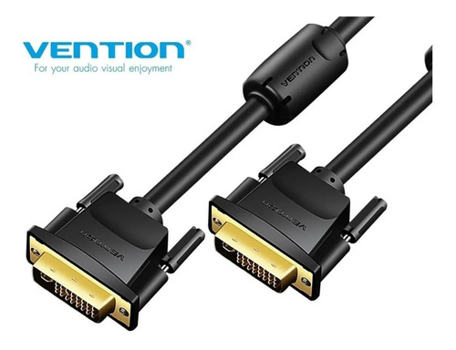 Imagen 2 de 7 de Cable Premium 1,5 Metros Dvi Macho A Dvi Macho 24+1 Vention