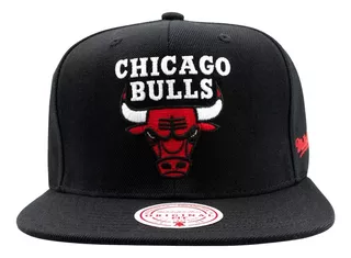 Gorra Chicago Bulls Mitchell & Ness Plana Nueva Original