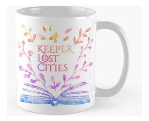 Taza Guardián De Las Ciudades Perdidas Diseño De Librería De