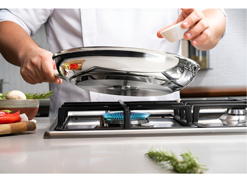 Frigideira Rasa Tramontina Antiaderente Professional 20cm Cor Inox