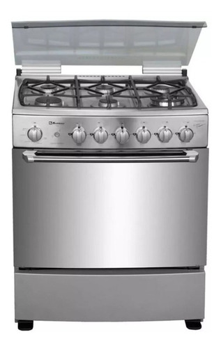Estufa Gris De 6 Quemadores Con Capelo Koblenz Eke505f Nueva
