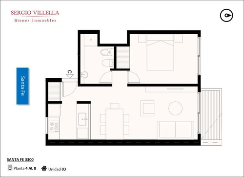 Imagen 9 de 11 de Santa Fe 3300 - 1 Dormitorio En Venta En Rosario