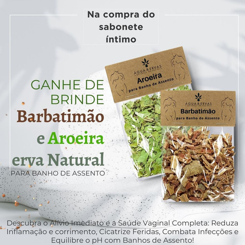 3 Sabonete Intimo Feminino Barbatimão-aroeira Ph24h