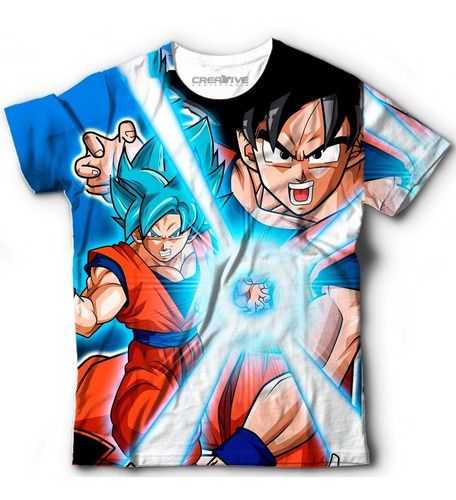 Camisa Camiseta Goku Ssj Blue - Dragon Ball Super | Parcelamento sem juros Camisa Camiseta Goku Ssj Blue - Dragon Ball Super | Parcelamento sem juros