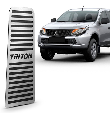 Descanso Pé Aço Inox L200 Triton 2017 2018 2019 2020 2021
