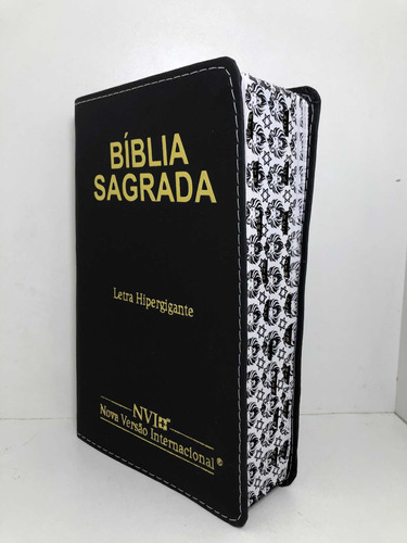 Bíblia Sagrada Nvi Letra Hipergigante Com Indice Preta 