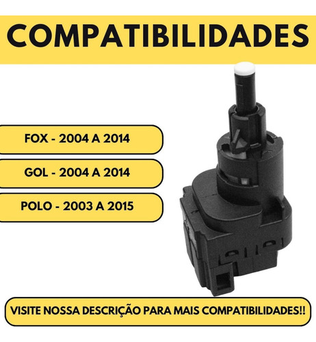 Interruptor Sensor Luz Freio Gol 2004 A 2014 6q0945511