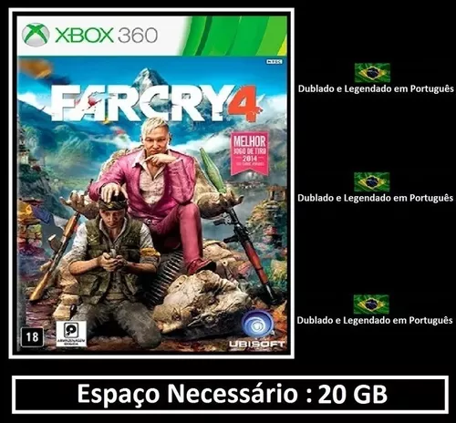 Far Cry 4 Xbox 360 Mídia Digital