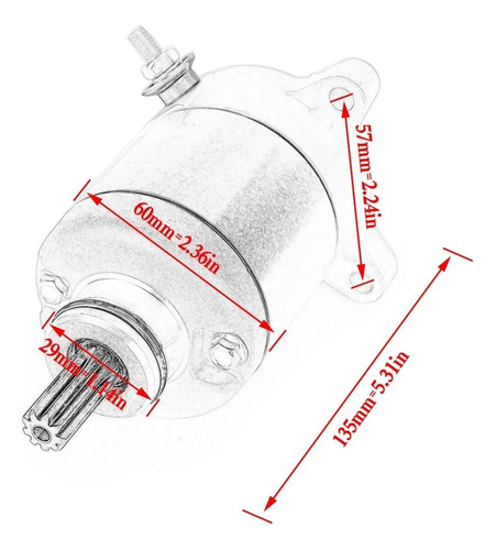 Motor De Partida Para Honda Cbr125r Cbr 125 Fs125 Sonic