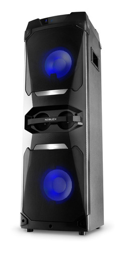 Parlante Torre Noblex Mnt1050p Tower System Bluetooth Luces Color Negro