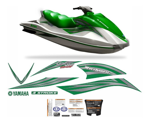 Kit Adesivo Jet Ski Compatível Yamaha Wave Vx 110 Sport 031