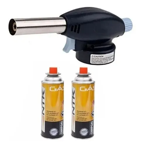 comprar Maçarico Portátil Para Solda + 2 Spray Refil De Gás Butano