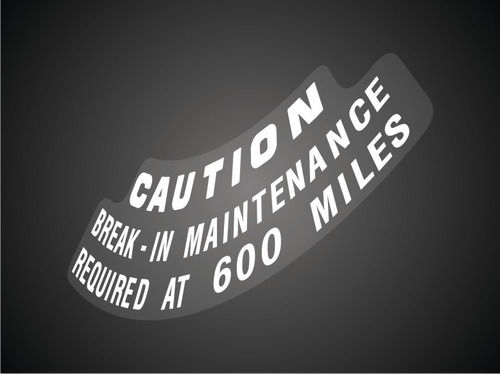 Calco Honda 650 Custom / Instrumental Caution